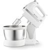Stainless Steel Rotating Bowl Mixer. It Has a Turbo Function and 5 Speeds. Understand : Mixer and Hooks