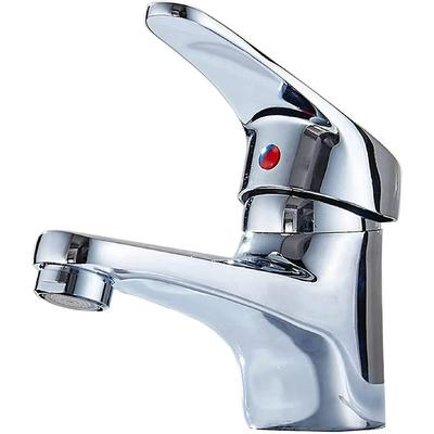 Torneiras de Lavatório Misturador de Banheiro Torneira Misturadora Quente e Fria Cromada Latão Sólido Lavatório Bancada de Banheiro Torneira para Banheiro Cozinha Lavabo