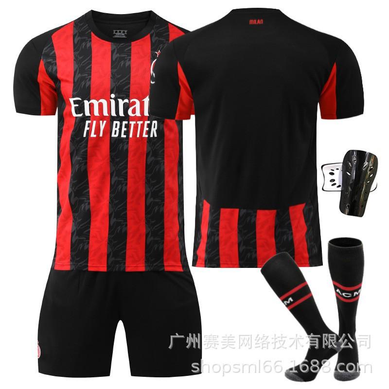 2526AC Milan Home Football Uniforms 10 Leo Shirts 79 Filly 11 Ibrahimovic No. 14 Modric Kaka