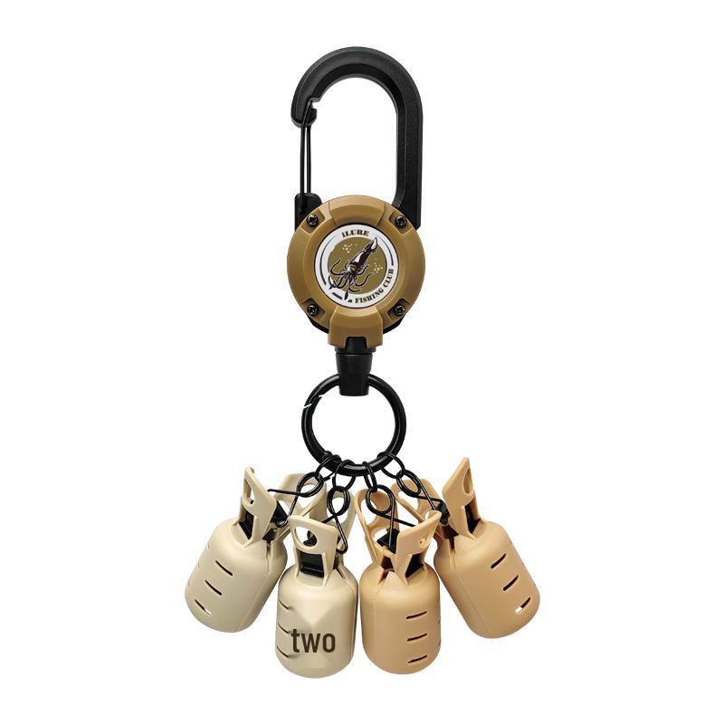 Love Lure Multi-Color Wooden Shrimp Hook Set with Retractable Buckle and Umbrella Needle Cover for Outdoor Use