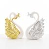 1 Pair Couple Swan Cake Topper Wedding Anniversary Cake Decoration Supplies Birthday Party Cake Dessert Baking Decor Ornaments