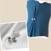8Pcs Artificial Pearls Clothing Pin Jeans Waist Tighteners Pin Dress Safety Pin Cardigan Safetp Pin Shawl Sweater Clip