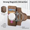 For Magsafe Flip Leather Cover For iPhone 15 Pro Max 14 Plus 13Pro 12 11Pro Max Removable Magnetic Wallet Card Holder Phone Case Bag