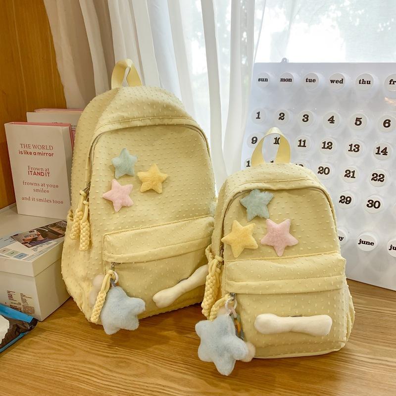 schoolbag schoolbag female middle school student high school student college student simple popular cute pentagram bone backpack female small fresh