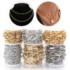 5 Yards/Rolle Metall-Aluminium-Kette Dreifach-Gliederkette Für Schmuckherstellung DIY Handgemachter Halsketten-Armband-Taschen-Zubehör Zubehör