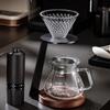 Elegant Pouring Over Coffee Maker With Clear Glass Carafe And Wooden Stand Coffee Dripper Accessories