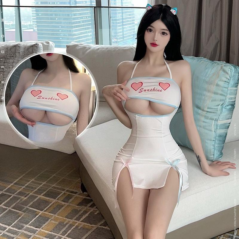 Sexy Cute Maid Stimulating Erotic Temptation Couple Cute Pure Desire Date Sex Flirting Sexy Passion Temptation Strap Dress