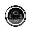 7" LED Angel Eye Halo Headlight for Wrangler, Harley, and Motorcycles.