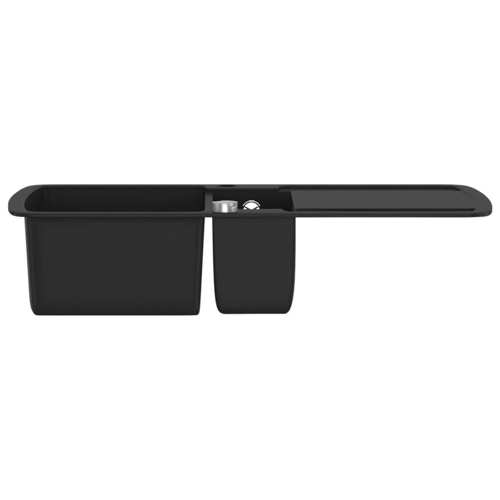 Granite Double Kitchen Sink Black