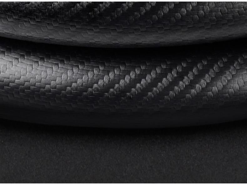 Protiskluzový kožený potah volantu z uhlíkových vláken pro Toyota Prado