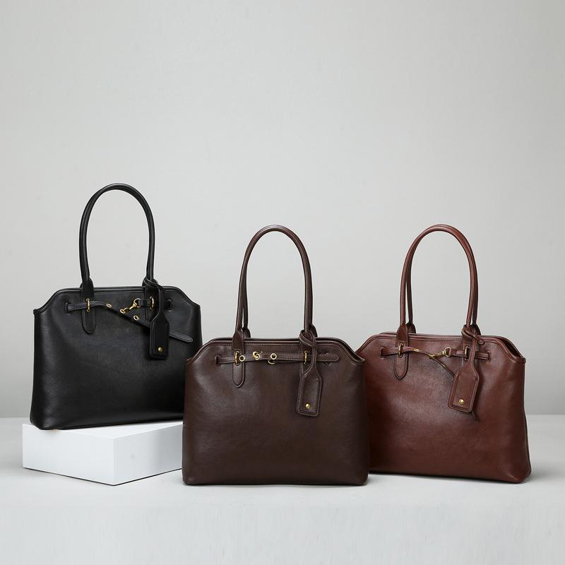 Single Shoulder Bag, Retro Fashion, Large Capacity Tote Bag, High-end Sense, Simple Women's Handbag, Versatile for Work and Commuting