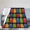 R.E.P.O. Colorful Robots Blankets Repo Game Fleece Novelty Warm Throw Blankets for Home Spring/Autumn Travel