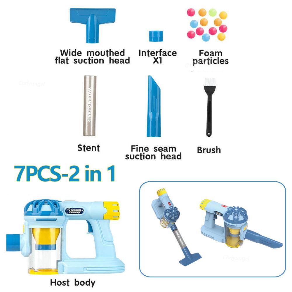 Simulation Electric Vacuum Cleaner Set for Toddlers Kids Pretend Play Toys Role Play Housekeeping Toys Educational Toys Gifts