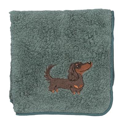 Lenço de Mão Imabari Dachshund Azul [Hello Dog] -