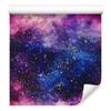 Watercolor Galaxy Wallpaper In Purple and Navy Blue for Living Room and Bedroom 50x1000
