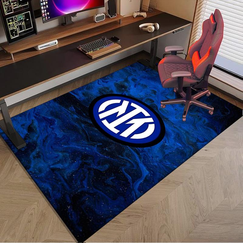 Mi-lan FC Emblem Printed Area Rug for Office, Chair Rug, Decorative Carpet Floor Mat, Large Size Fan gifts Christmas gifts