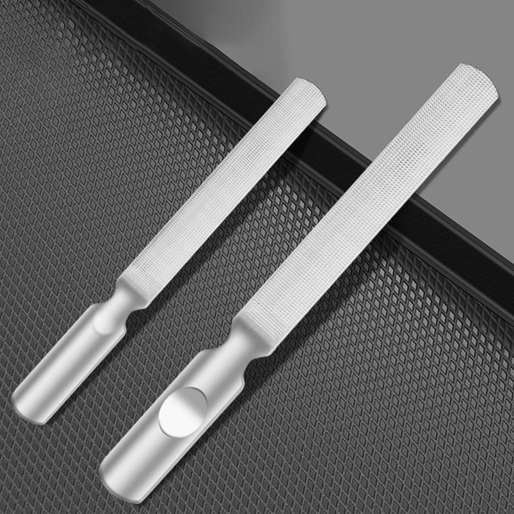 4 Pieces Stainless Steel Nail File Nail Cutter Cuticle Nail Pusher and Trimmer Nail Cuticle Fork With Comfortable Grip
