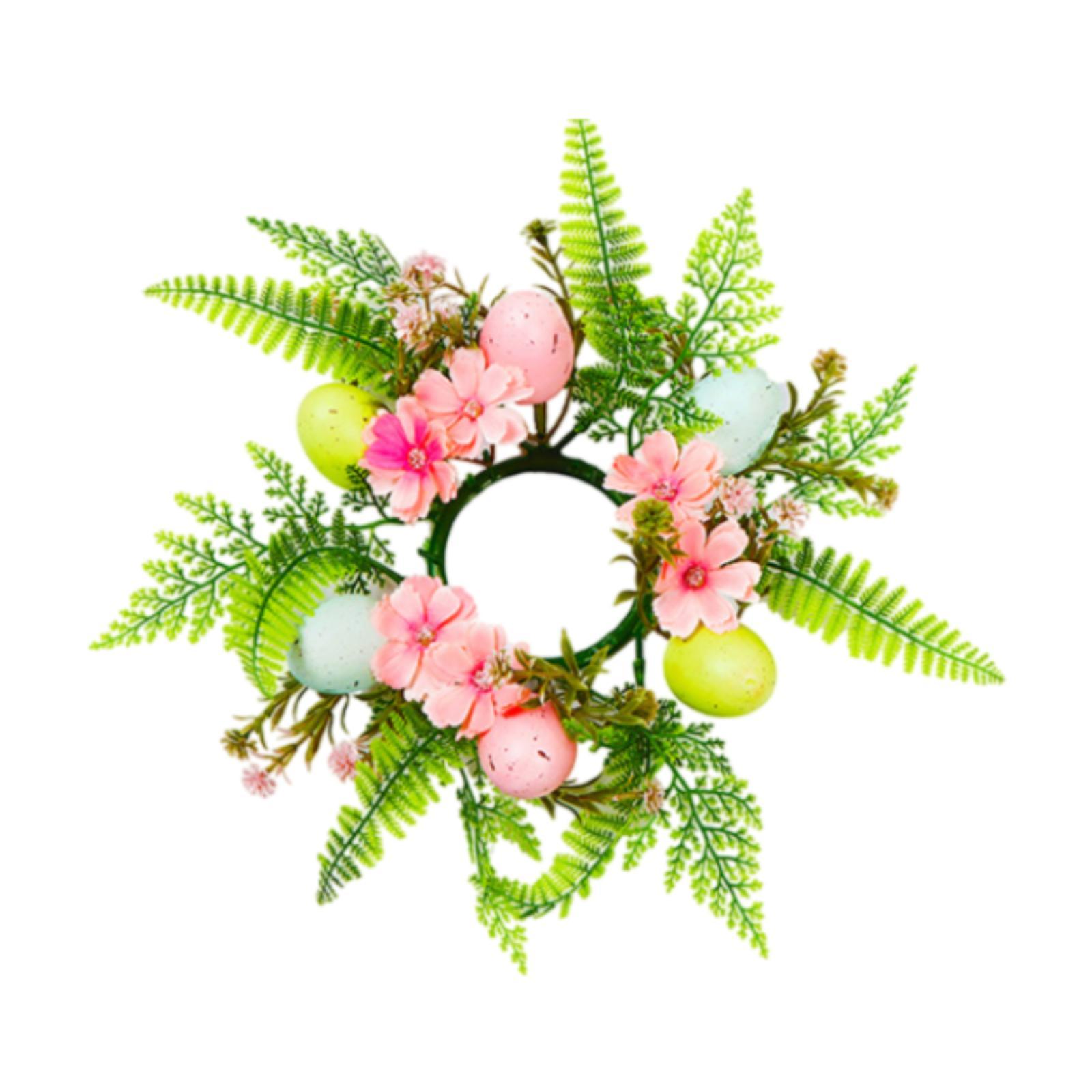 

Candle Ring Wreath Candlestick Holder Ring for Kitchen Farmhouse Cabinet рожевий