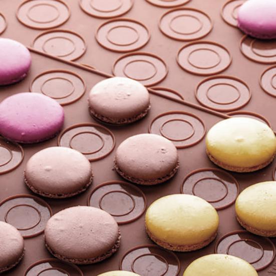 48 Löcher Matte Dekorieren Macaron Antihaft Silikon Backtopf Küchenform Set