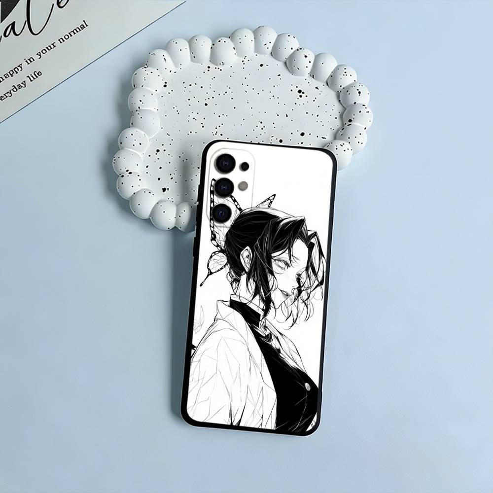 Popular Anime D-Demon Slaye Soft Silicone Case for Samsung S25, S24, S21, S22, S23, S30, Ultra, S20, Plus, FE, Lite-Black