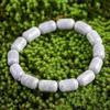 Itoigawa Natur-Jadeit Japanischer Nationaler Jomon Kraftstein Jadeit Werkstatt Spezielles Paulownia-Holz Qualitätsgarantie BR0682 (13mm ösenförmige Perlen,