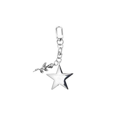 CHAVEIRO NICK&NICOLE ROSE IN STAR_PRATA