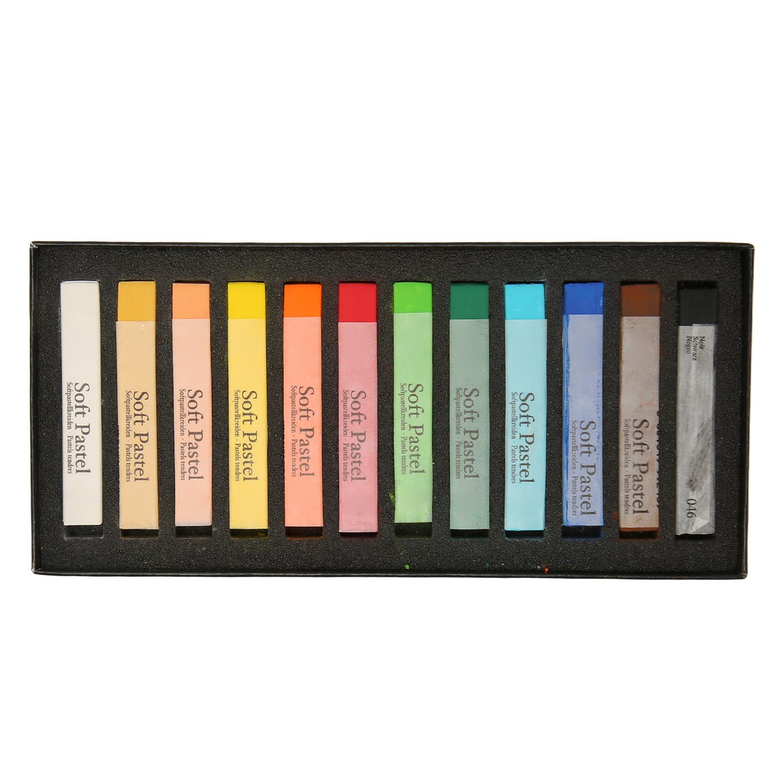 

Мягкая пастель Мел 12 цветов Долговечные мелки для художника Пастельные мелки для офиса школы рисования