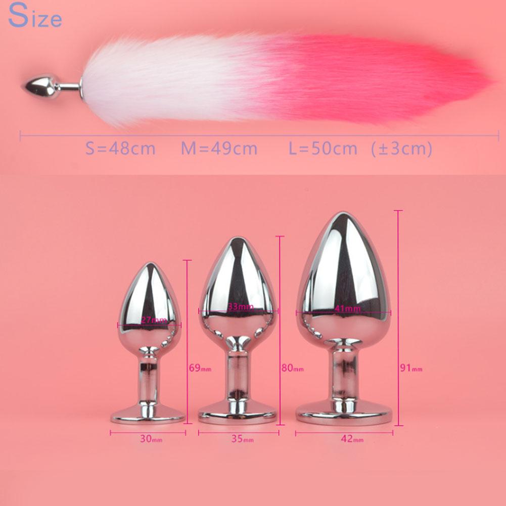 Sexy Fuchsschwanz Analplug Analspielzeug für Frauen Erwachsenes Geschlechtsprodukt Männer Buttplugs Edelstahl Analplug Cosplay Sexspielzeug für Paare