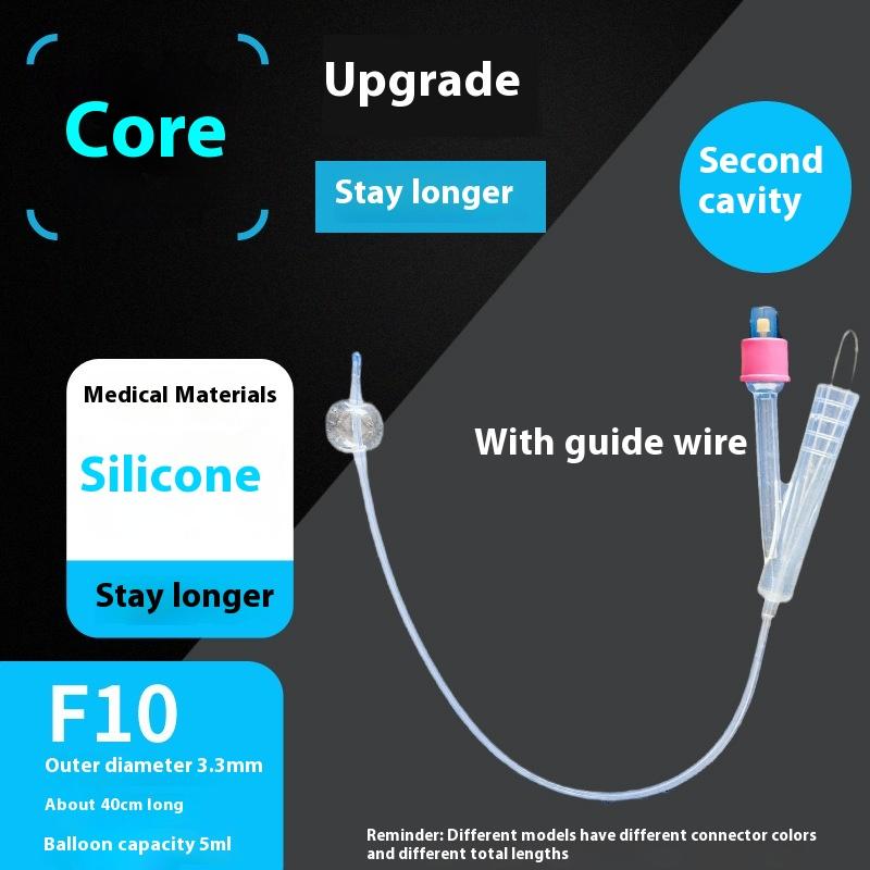 

1 шт. 2-ходовой 3-ходовой мочевой катетер Одноразовый медицинский силиконовый катетер Фолея Промывочная трубка Учебные расходные материалы A3