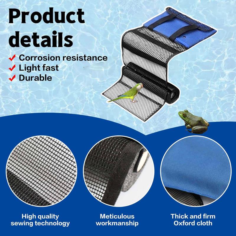 Animal Swimming Saving Escape Ramp Cloth Pool Floating Animal Saver Rescue Tool Frog Saver For Outdoor Frog Chipmunk