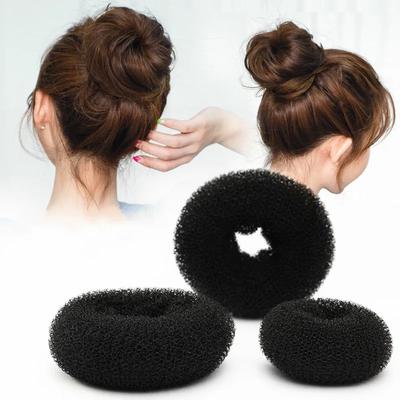 14CM Large Donut Fluffy Ball Princess Hairstyle Personalized Multifu Headwear Salon Styling Tool Women's Accessories Scrunchie
