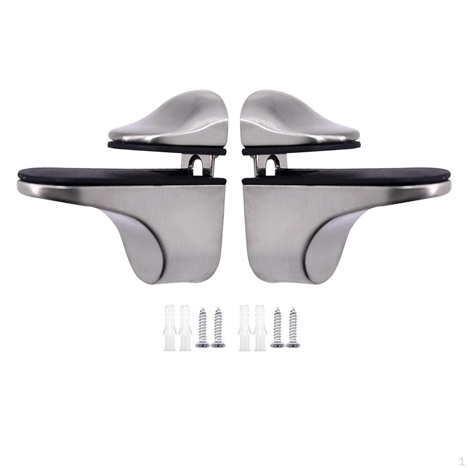 

Кронштейн для стеклянной полки для дерева и стекла, полный монтажный комплект Brushed