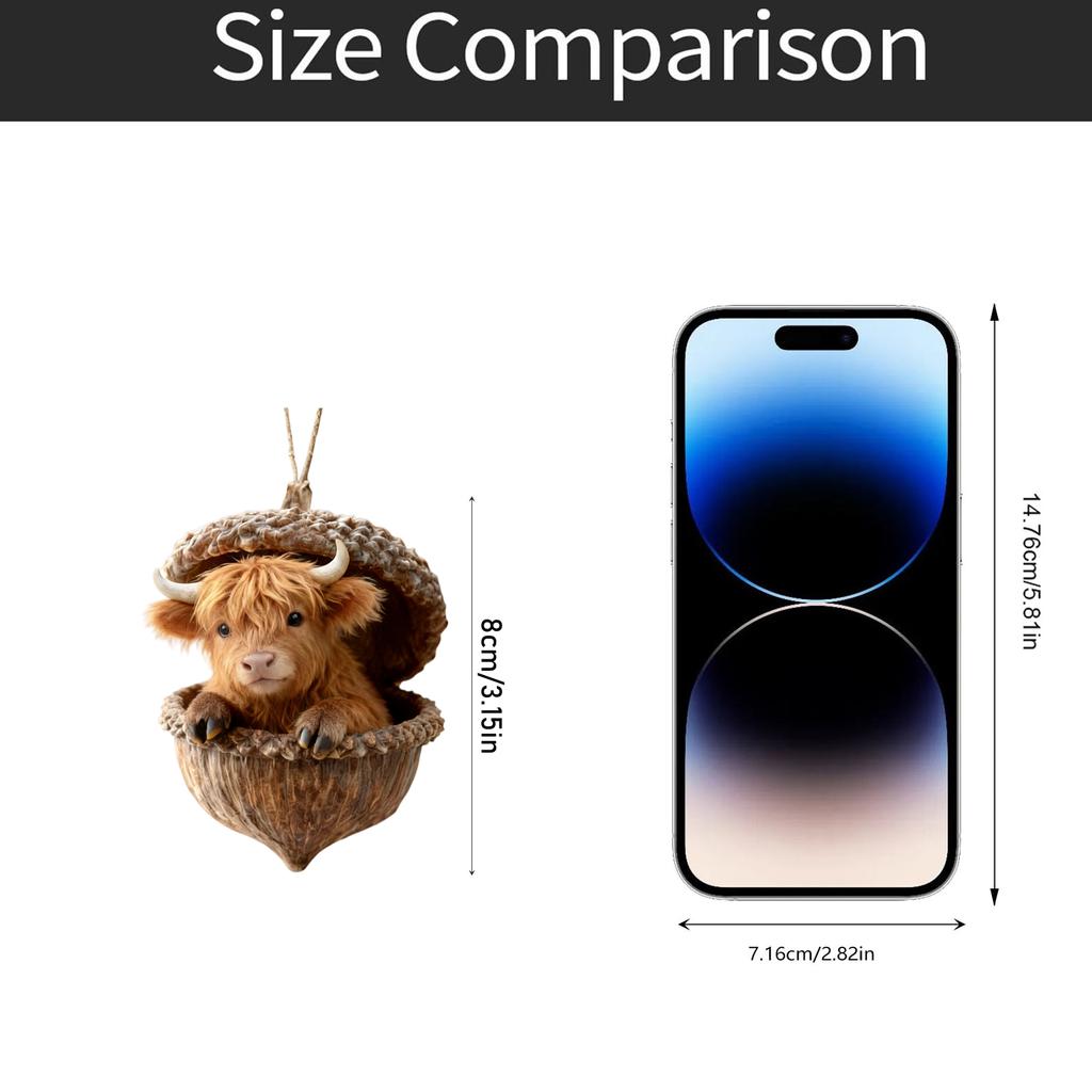 2D Acrylic Sleeping Keychain Cute Cartoon Bag Charm Hanging Ornament Gift For