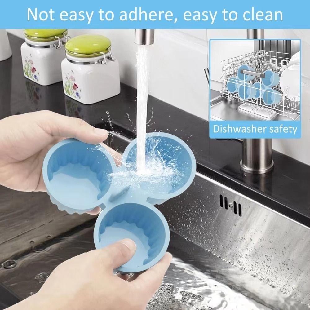 Silicone Steamed Egg Mold Reusable Design Silicone Muffin Pan Air Fryer Egg Mold  Baking Kitchen