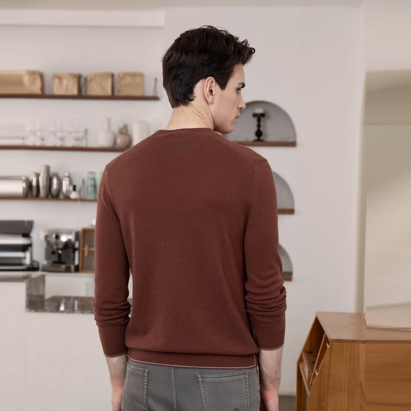 VICUTU Men's Cashmere Crew Neck Sweater