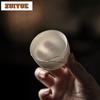 2pc/lot White Porcelain Teacup Ancient Tea Bowl Sample Tea Cup Tea-tasting Personal Cup Chazhan Master Cups Teaware Craft 50ml
