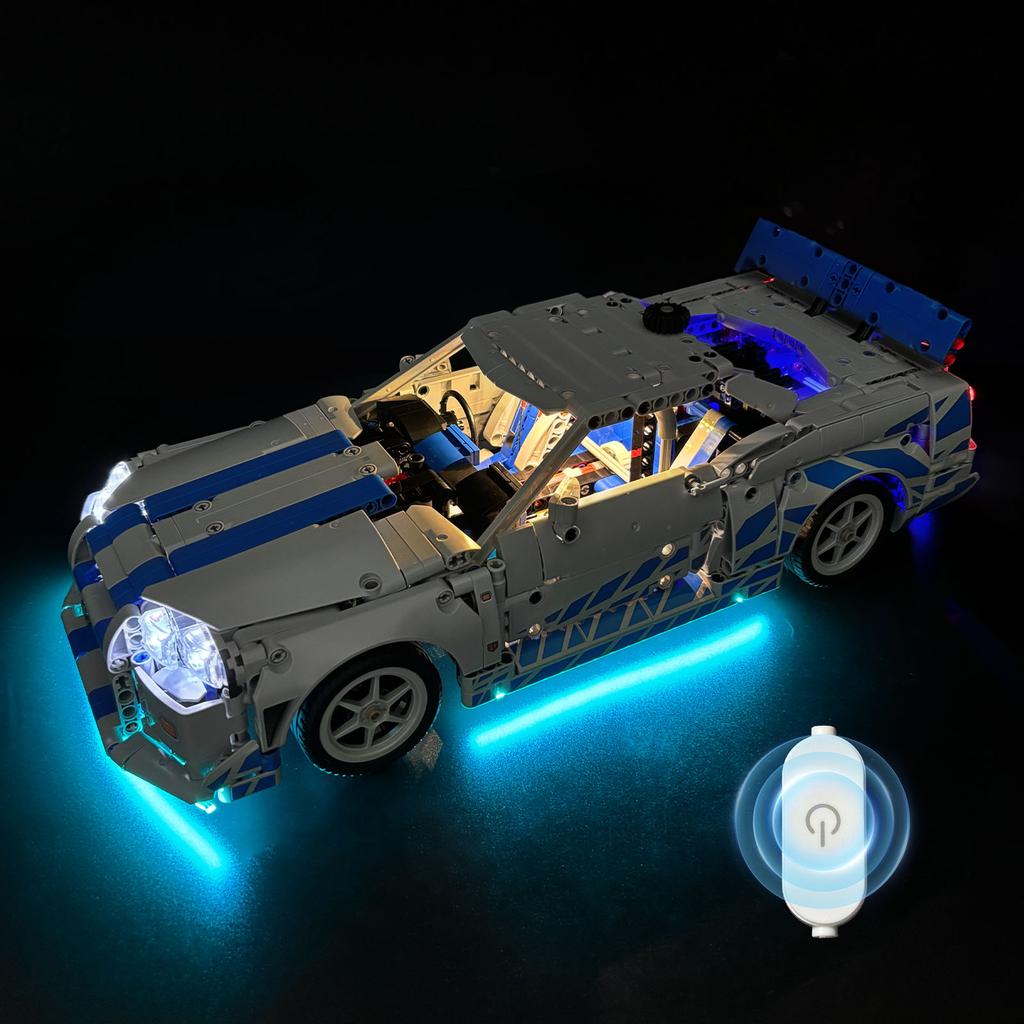 LYBMTWF LED Lighting Kit Compatible with Lego 42210 2 Fast 2 Furious Nissan Skyline GT-R (R34) Car(NOT Include Model Bricks)