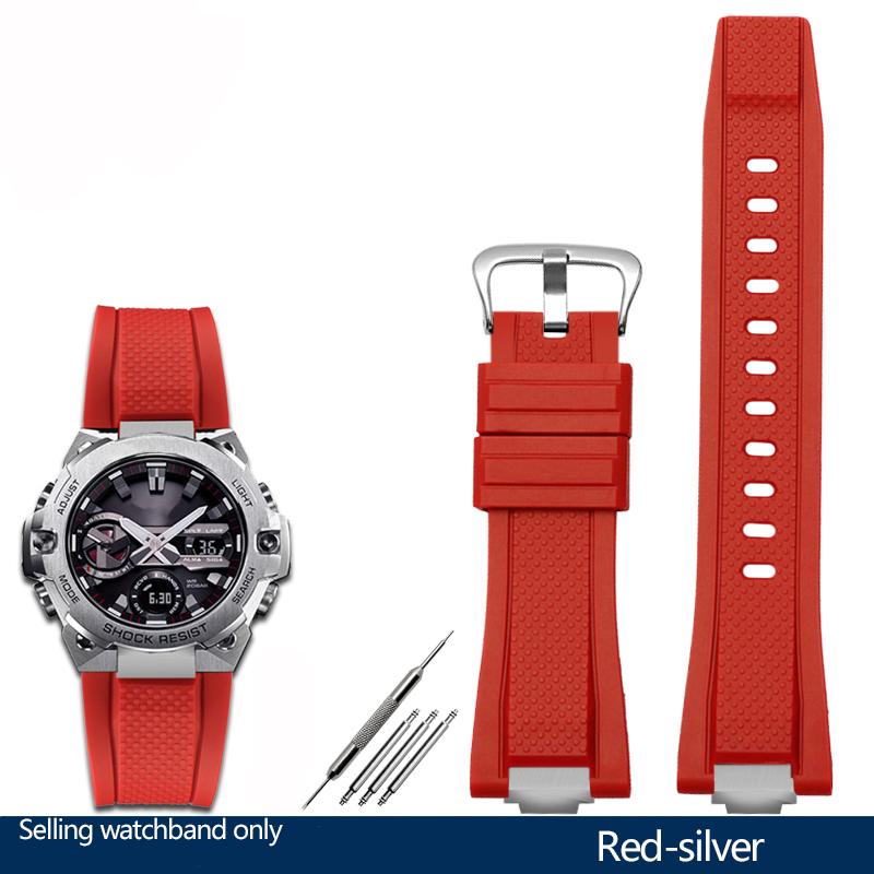 New High Quality Modified Rubber Watchband For C-asio G-SHOCK GST-B400 GST-B400BD/AD Waterproof Sports Silicone Watch Band Strap