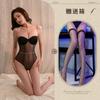 Fishbone waist chain suspender onesie sexy mesh splicing waist tight