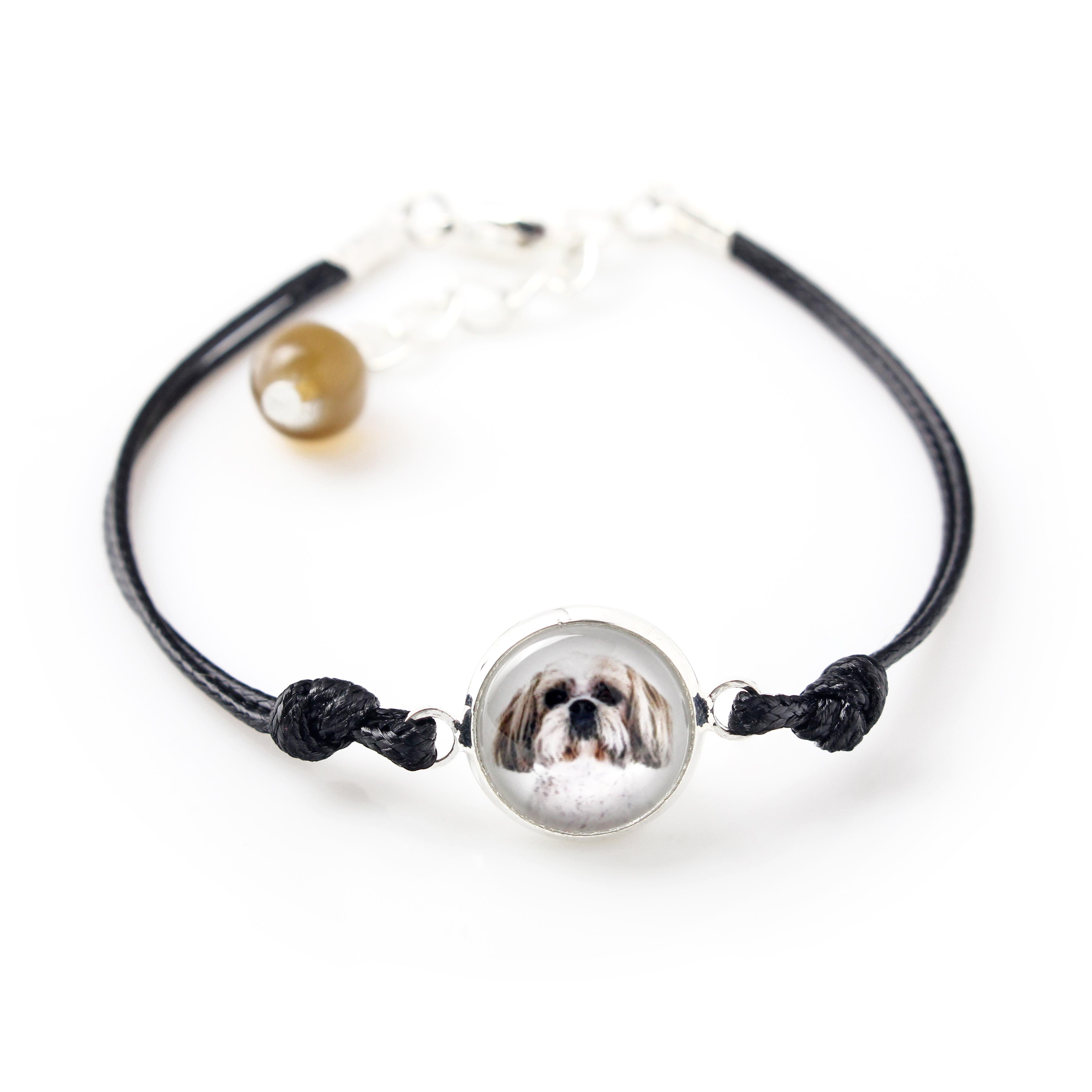 

Shih Tzu, Chrysanthemum Dog - bracelet with your photo handmade, unique jewelry from the Art-Dog brand срібний