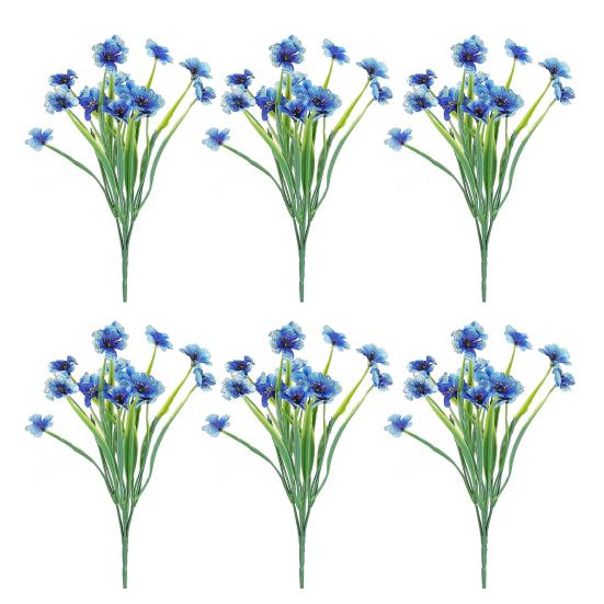 Artificial Flowers Adjustable Height Fade-Resistant Handmade Realistic Silk Petals No Watering Sunlight Floral Display Arrangement