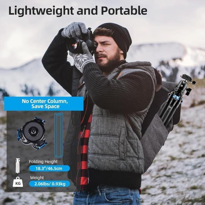 Trépied mini - sirui - am-225 - fibre de carbone - ultra léger - tête à rotule 360°