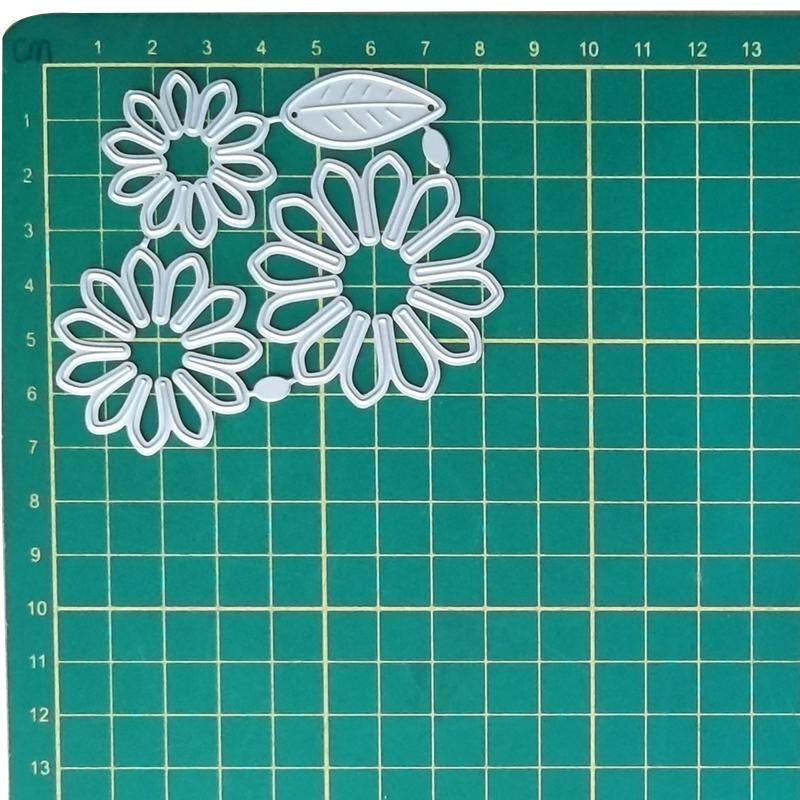 Flower Petal Metal Cutting Dies Handmade Crafts DIY Scrapbooking Embossing Supplies for Children Kids Girls Boys