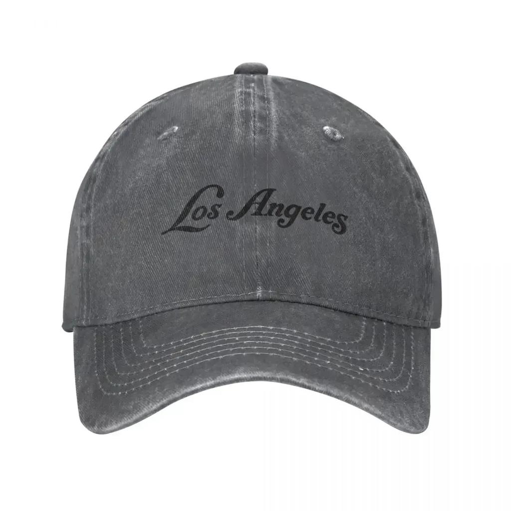 Los Angeles Unisex Style Baseball Cap Just Lucky Distressed Denim Caps Hat Vintage Outdoor Workouts Sun Cap
