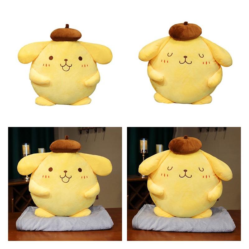 Cute Pudding Dog Plush Toy Sofa Pillow For Office Nap And Air Conditioning Blanket
