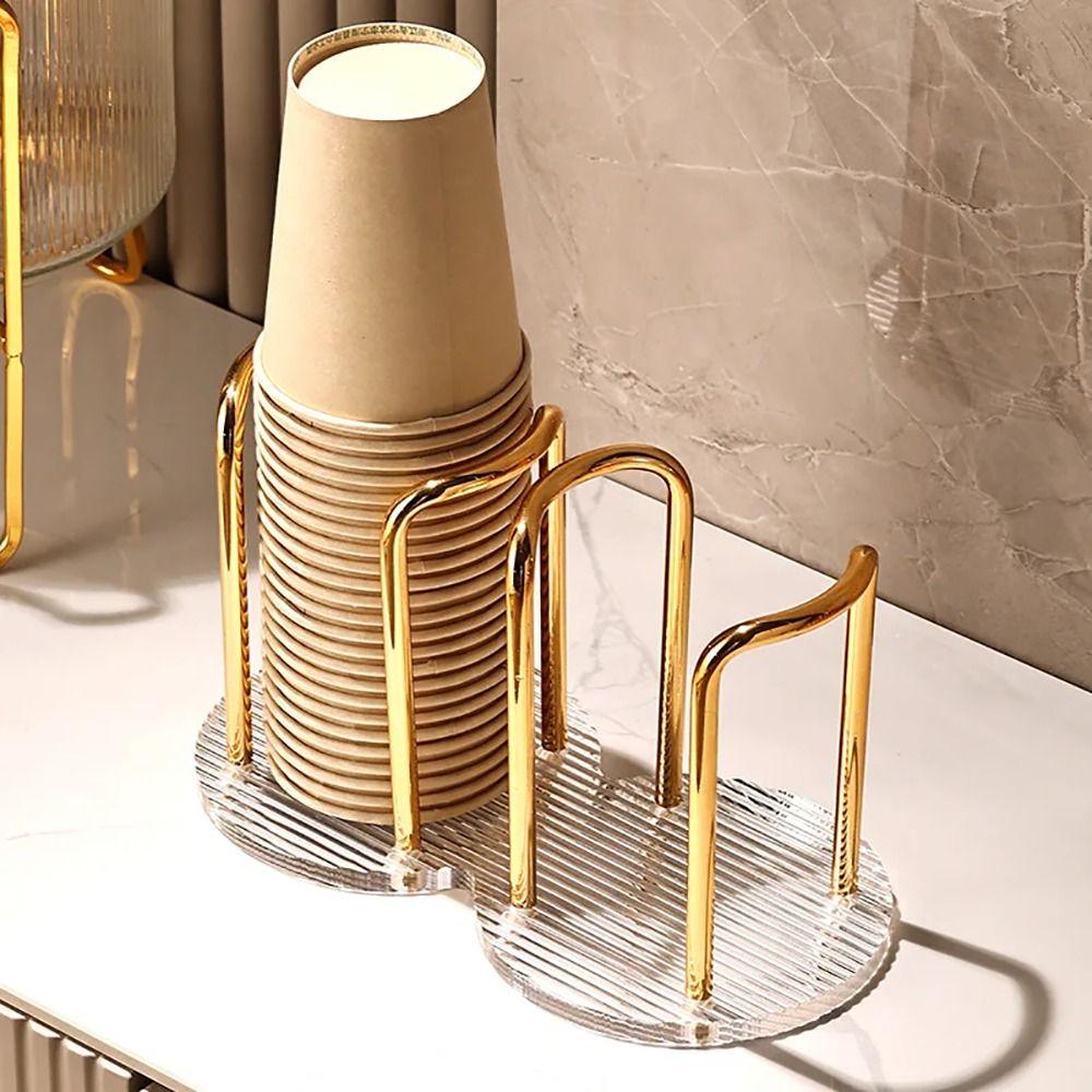 1 Stück Regal Ablage Einweg Papierbecherhalter Heim Organizer Tassen Ausstellungsständer