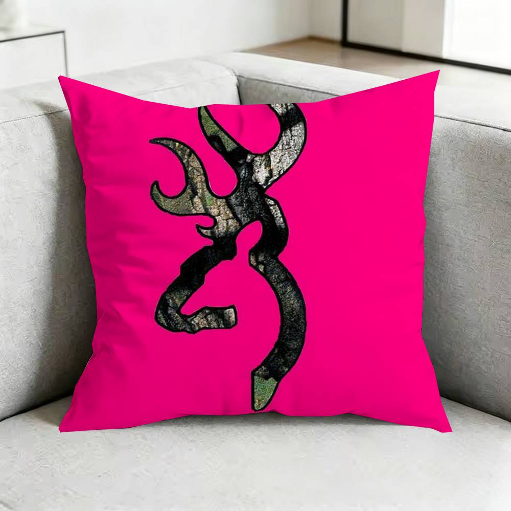 Deer Hunting CamoO Pillow Case Square DoubleSided Sofa Cushion Cover Bedroom Bedside Pillow Gift