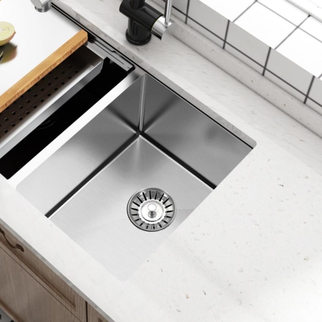 Edelstahl Küchenspüle Sieb Stöpsel Abfluss Sieb Becken Abflussstopfen Verstopfungsschutz Bodenablauf Küchenzubehör