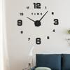 New Luminous Wall Clock Large Watch Horloge 3D DIY Acrylic Mirror Stickers  Quartz Duvar Saat Klock Modern Mute