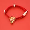 Besticktes rotes Haustierhalsband Chinesisches Neujahr Verstellbares Katzenhalsband mit Glocke Jahr des